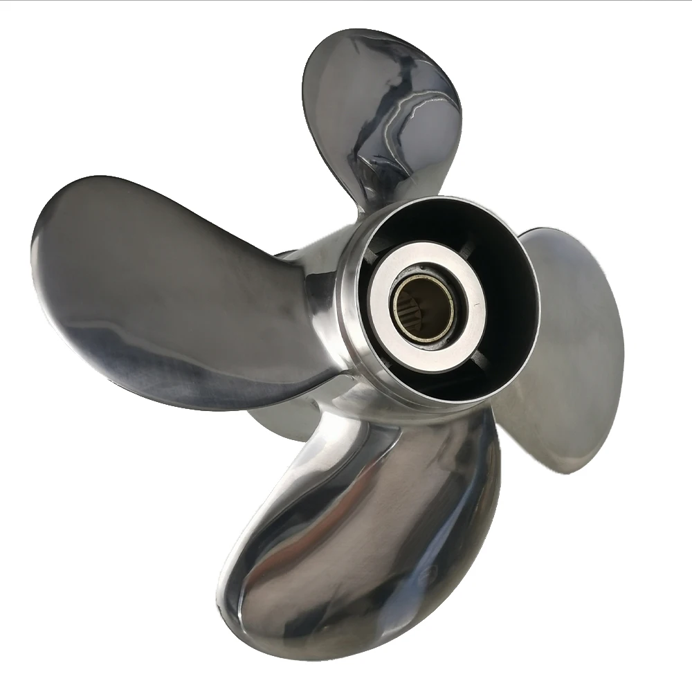 4-blade 11 5/8*"x11 " STAINLESS STEEL 35-60 HP Marine Propeller For H Outboard Engine