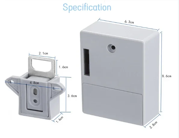 Imagem -03 - Diy Sensor Inteligente Rfid Segurança Escondida Fechadura de Armário Digital Fechaduras de Gaveta Eletrônica Bloqueio de Sensor Invisível para Móveis de Guarda-roupa