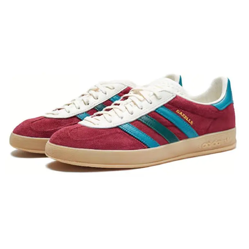 Adidas Gazelle sepatu kets Arctic Fusion Burgundy Collegiate dalam ruangan sepatu IG4996