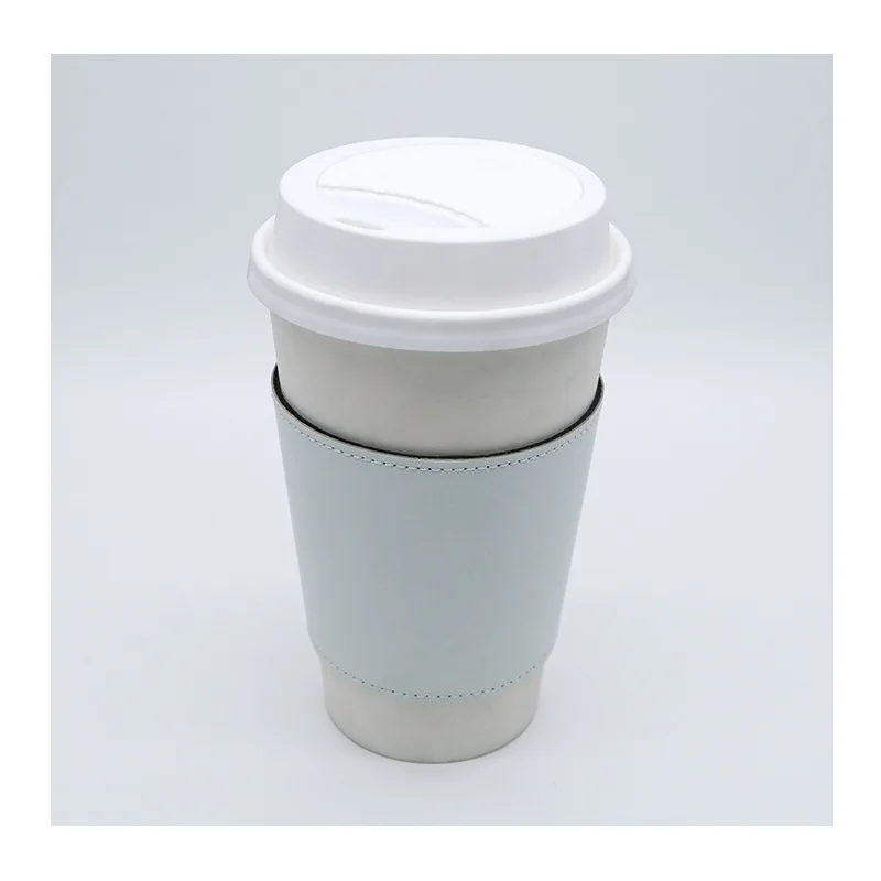 Blank Sublimation PU Leather  DIY Conical Cup Holder High Quality DIY Printing Transfer