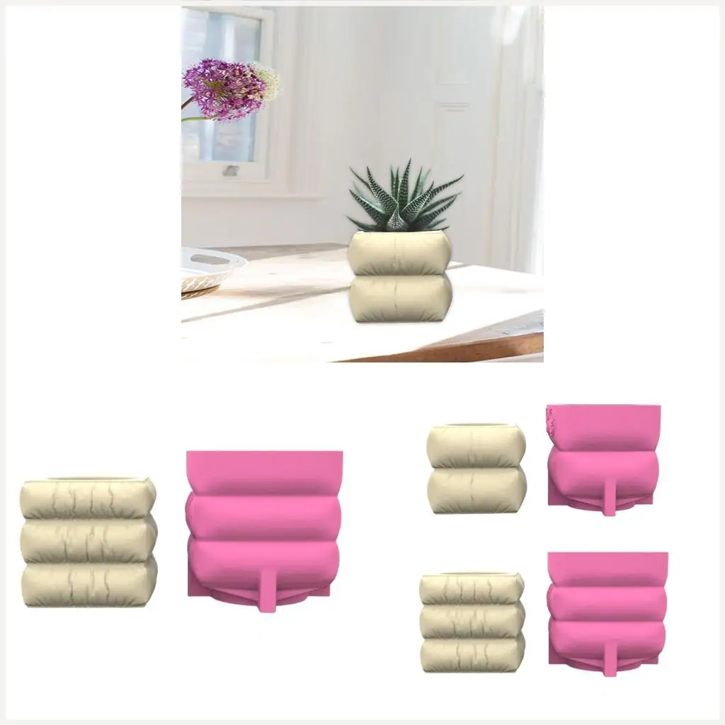 

Unique Designed Sturdy Silicone Mould for Concrete Planter Home Decoration