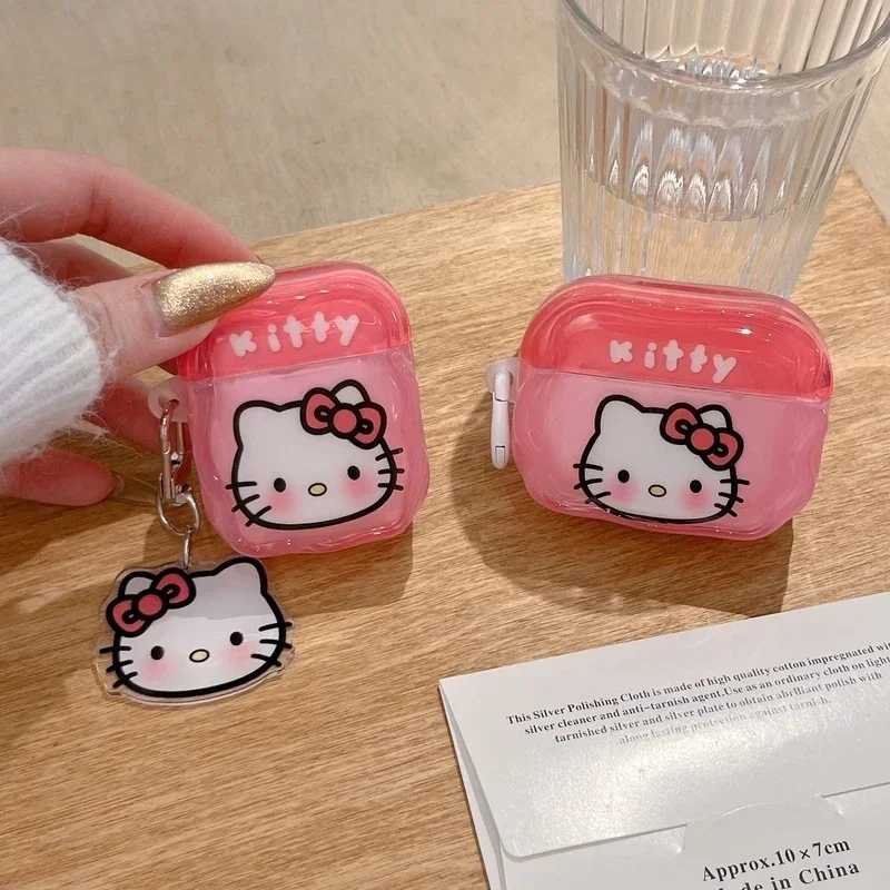 Sanrio Hello Kitty Kuromi My Melody Pochacco Earphone Case For Airpods 1 2 3 4 Pro 2 Wireless Bluetooth Headset Protective Cover