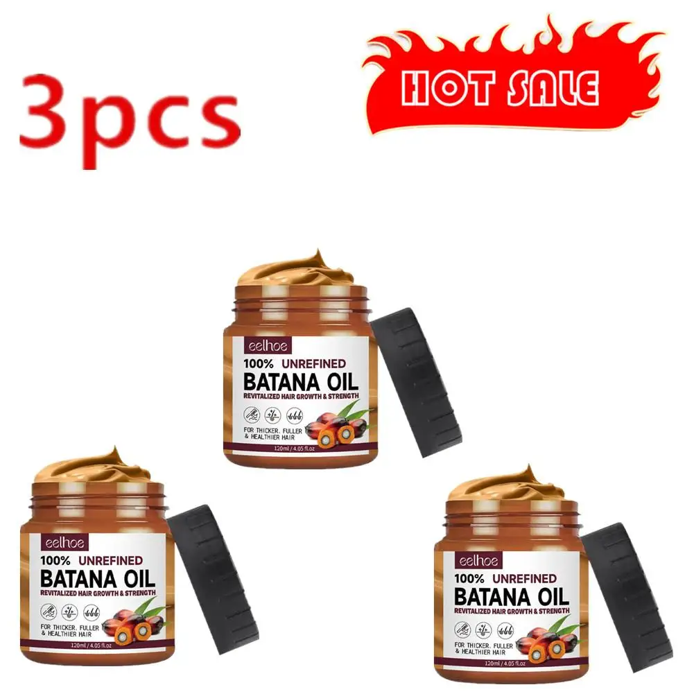 

3X 120ml Batana Oil Hair Conditioner Oil Hair Treatment Hair Mask Moisturize And Repair Hair Root for hair Healthier Thicker