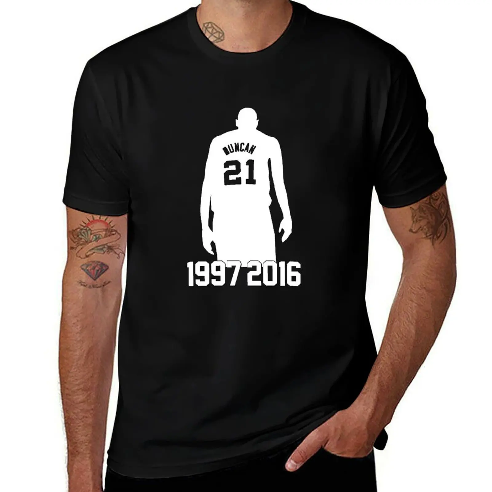 tim duncan T-Shirt Classic Graphic Short Sleeve Top