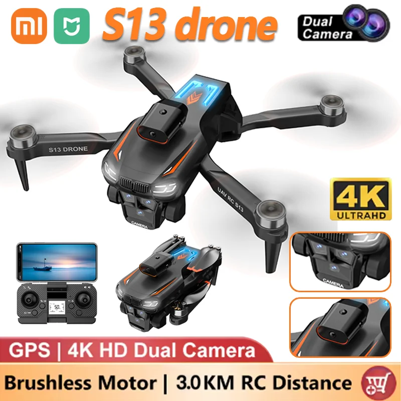 

Xiaomi MIJIA S13 Drone 8K Professional Dual Camera 5G HD GPS FPV Brushless Motor Obstacle Avoidance Quadcopter RC dron Original