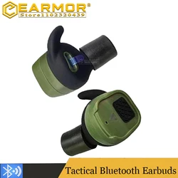 Nowy Earmor-M20T taktyczny zestaw słuchawkowy Bluetooth, elektroniczne zatyczki do uszu airsoft. Aktywne nauszniki strzeleckie do polowania, strzelania,