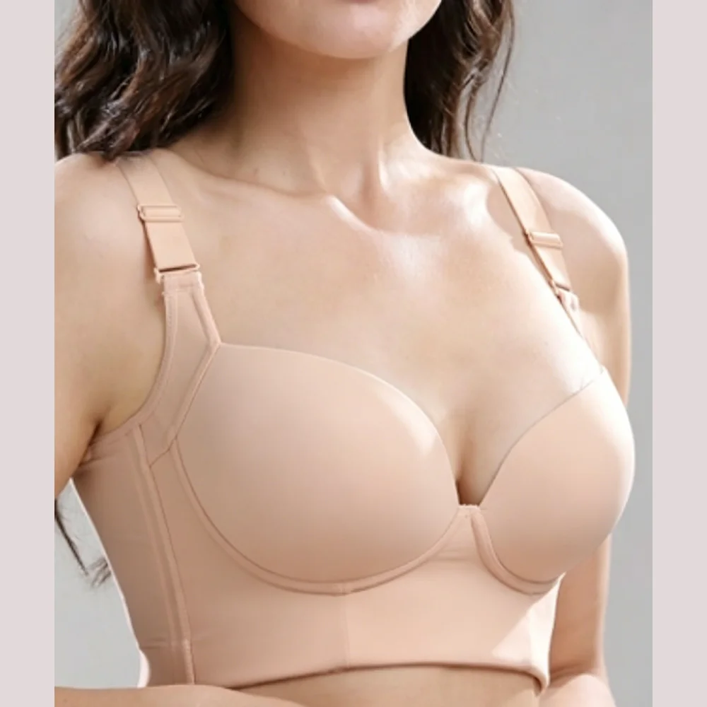 Post-Surgical Compression Bra Front Closure Shapewear High Support Breast Augmentation Recovery Top Fajas for Post-Op Liposuctio