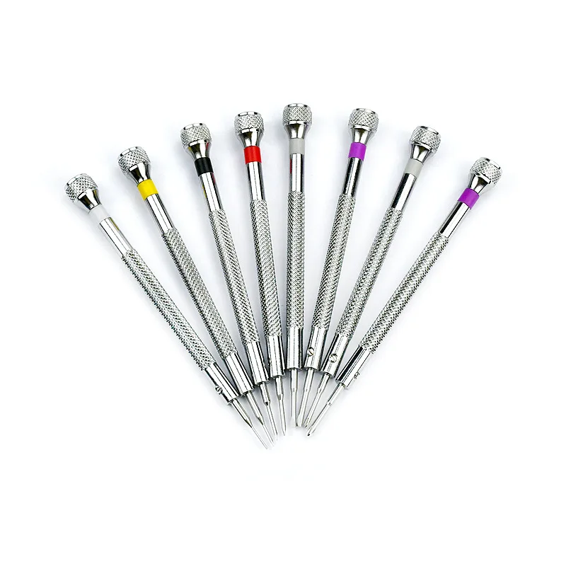 Watch repair tool set of 8 T2 precision screwdrivers, specifications 0.6-2.0, 13 sizes suitable for watch, phone, glasses repair