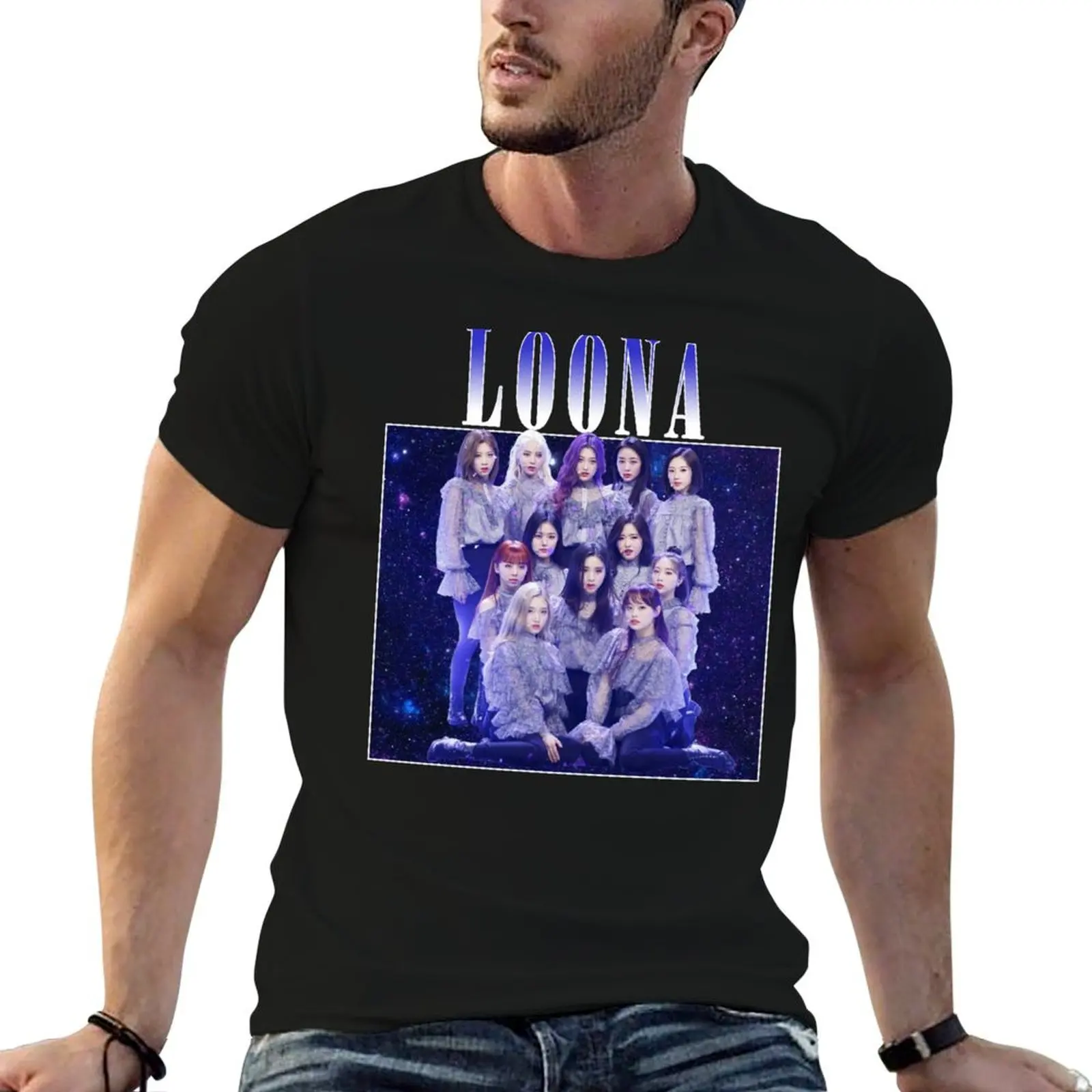 LOONA Vintage T-Shirt Durable Work Wear T-Shirt