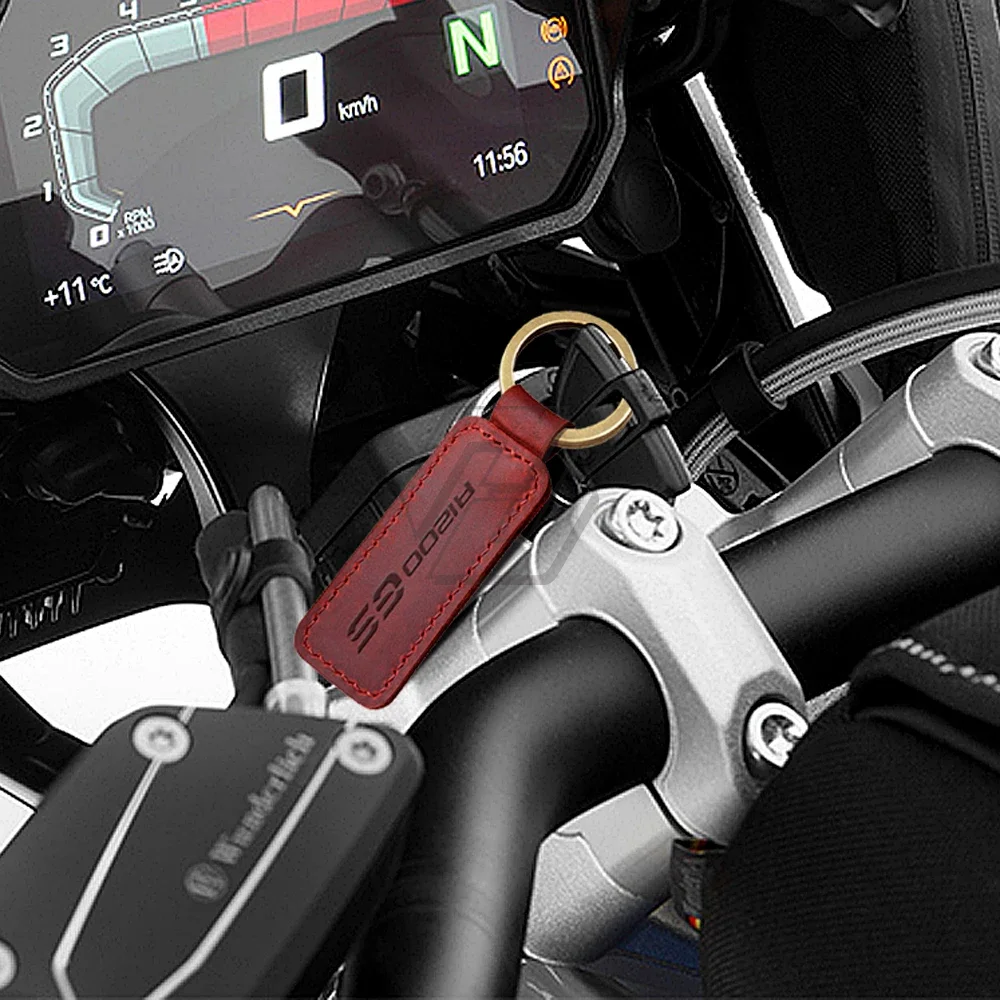 

Rally Motorcycle Keychain Cowhide Key Ring For BMW GS 1200 Key R1200GS Adventure