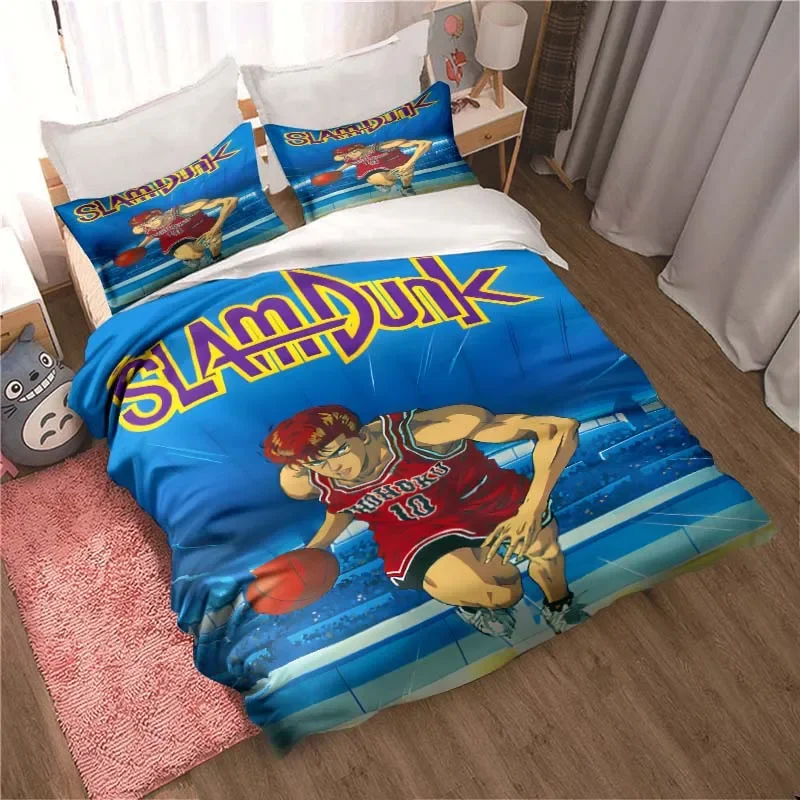 Slam Dunk Cartoon printed Bedding Sets exquisite bed supplies set duvet cover bed comforter set bedding set luxury birthday gift