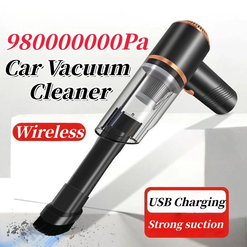 

2-in-1 Cordless Car Vacuum Cleaner Handheld Rechargeable Vacuum High Power Suction Portable Auto Vac Home Sofa Desktop