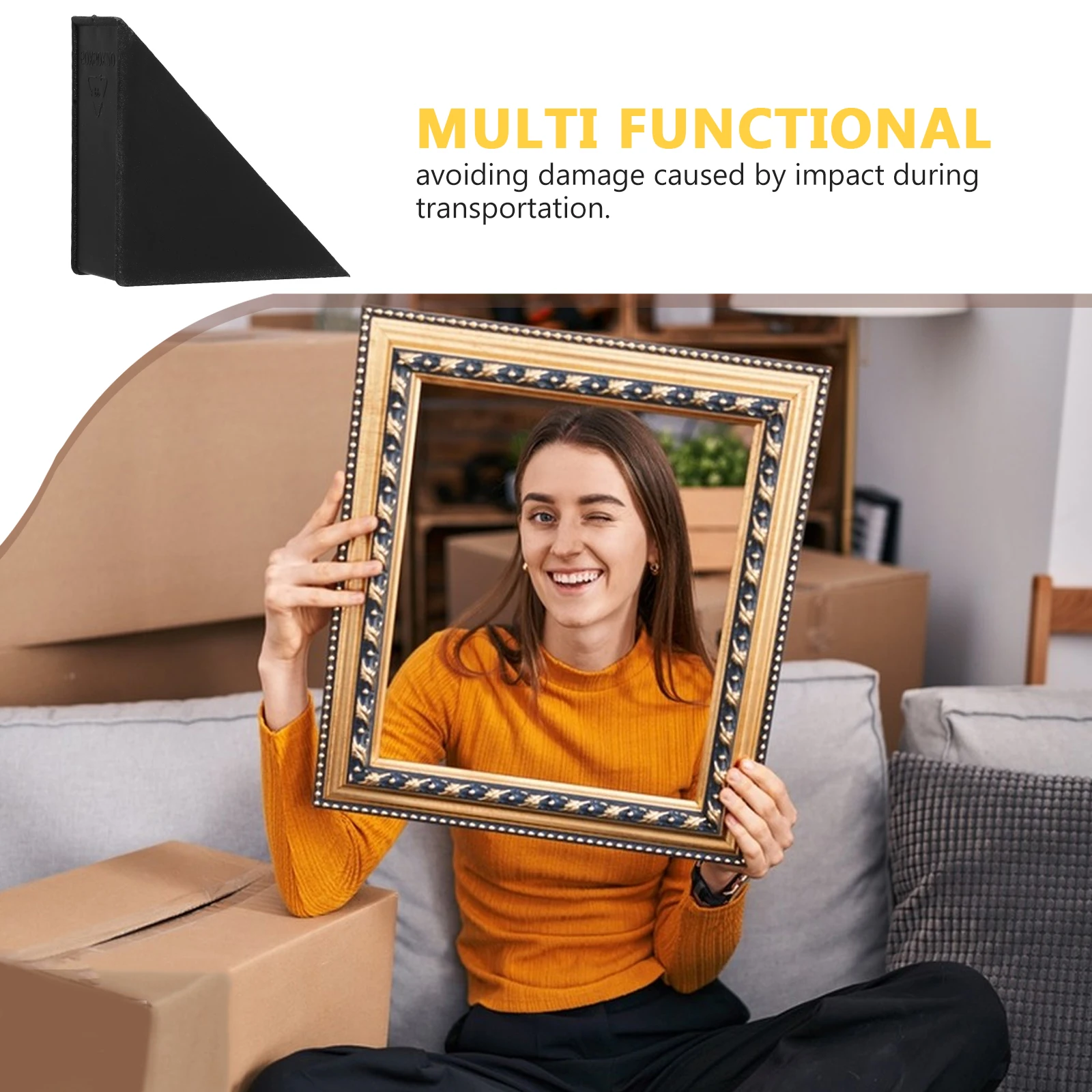 100pcs Picture Frame Corner Protectors Plastic Packing Protection Corners For Shipping Moving Artwork Mirror Frame Guard Bumper #6