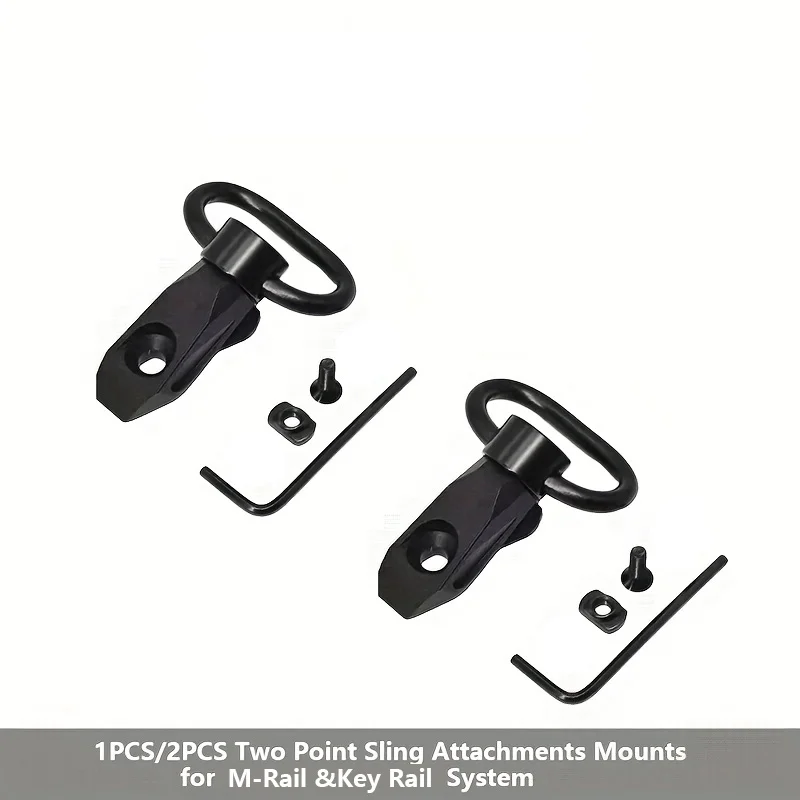 Fixations de sangle traditionnelles légères, Fixations de sangle tactiques, compatibles M-rail et KeyRail, pour accessoires de pistolets jouets de chasse