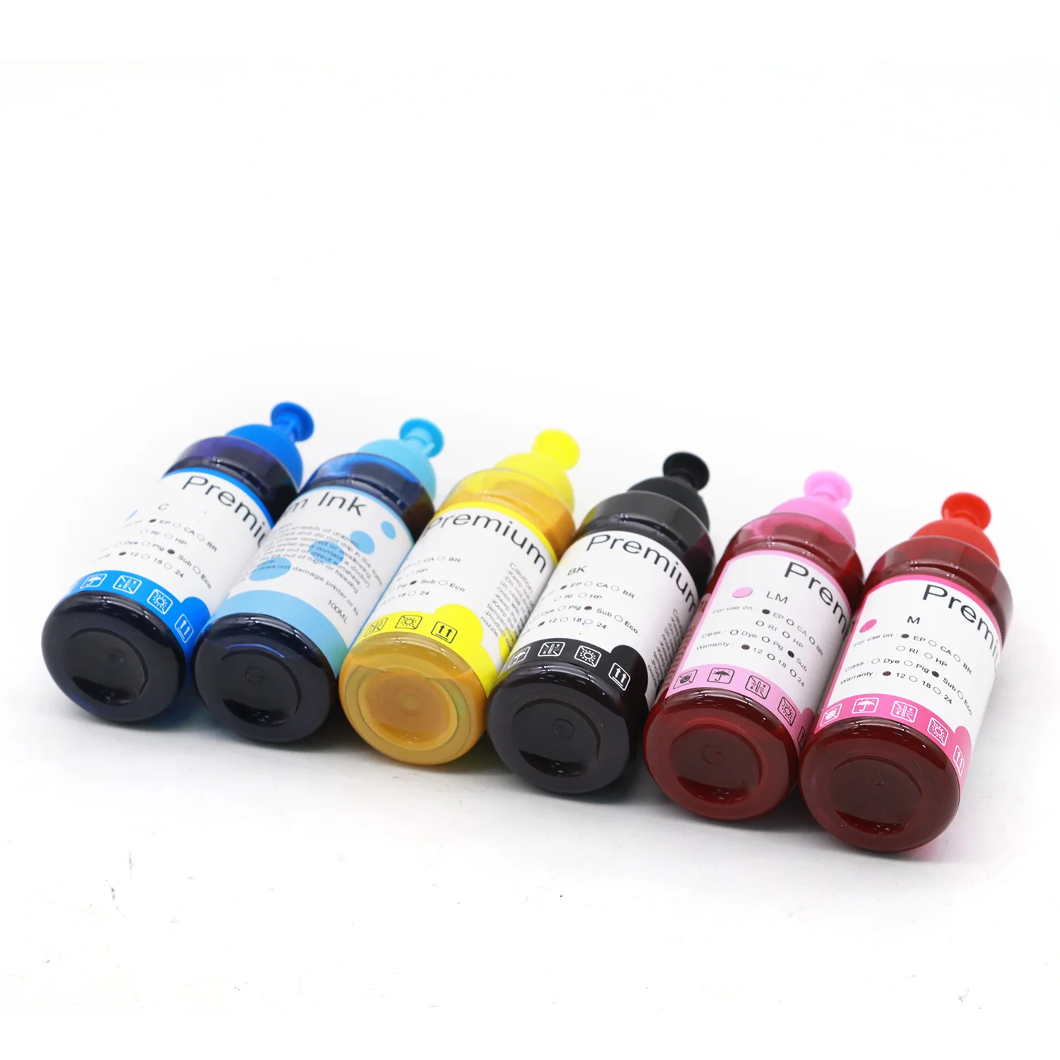 100ml Sublimation Ink For Epson WF-7510 7520 7610 7620 7710 7720 7820 4630 4734 4740 Printer Heat Press Transfer to Mug Garment