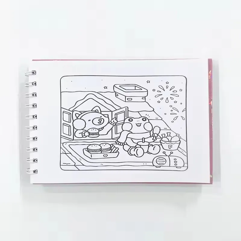 Cozy Friends & Comfy Days Coloring Book For Adults And Teens Creative Fun & Stress Relief Art Perfect Gift