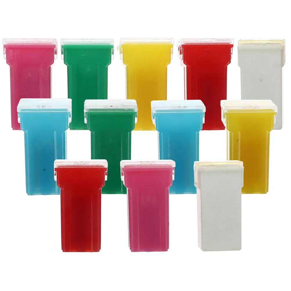 

12pcs Fuse Assortment Kit for Car Truck Boat 12V 24V 20A 30A 40A 50A 60A Replacement Boxes Plastic Durability Safety Versatile