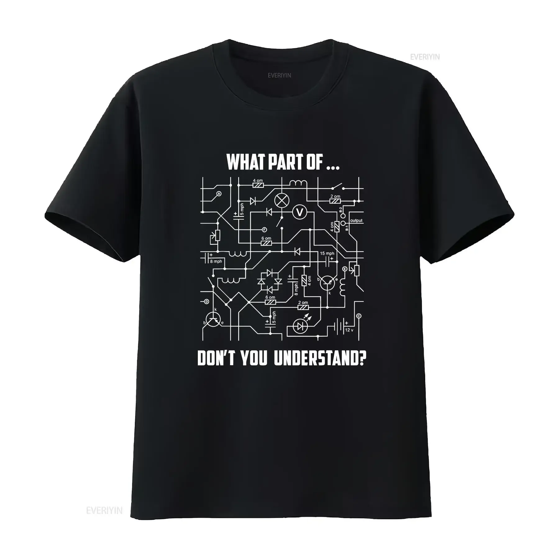 Electrical Engineering T Shirt Engineer s Men vintage Washed Soft Versatile fashion Top For Everyday Wear Slightly Casual
