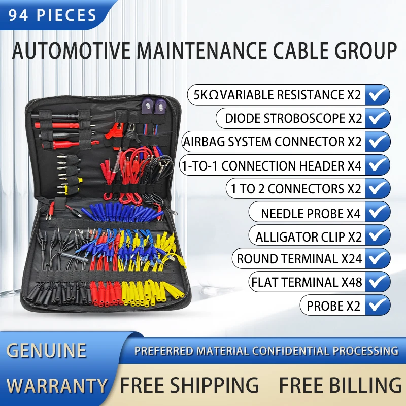 Cablagem Automotiva Repair Tools, Inspeção de Circuito, Airbag Test, Conector Multifunções, Adaptador Universal, Cabo de Extensão