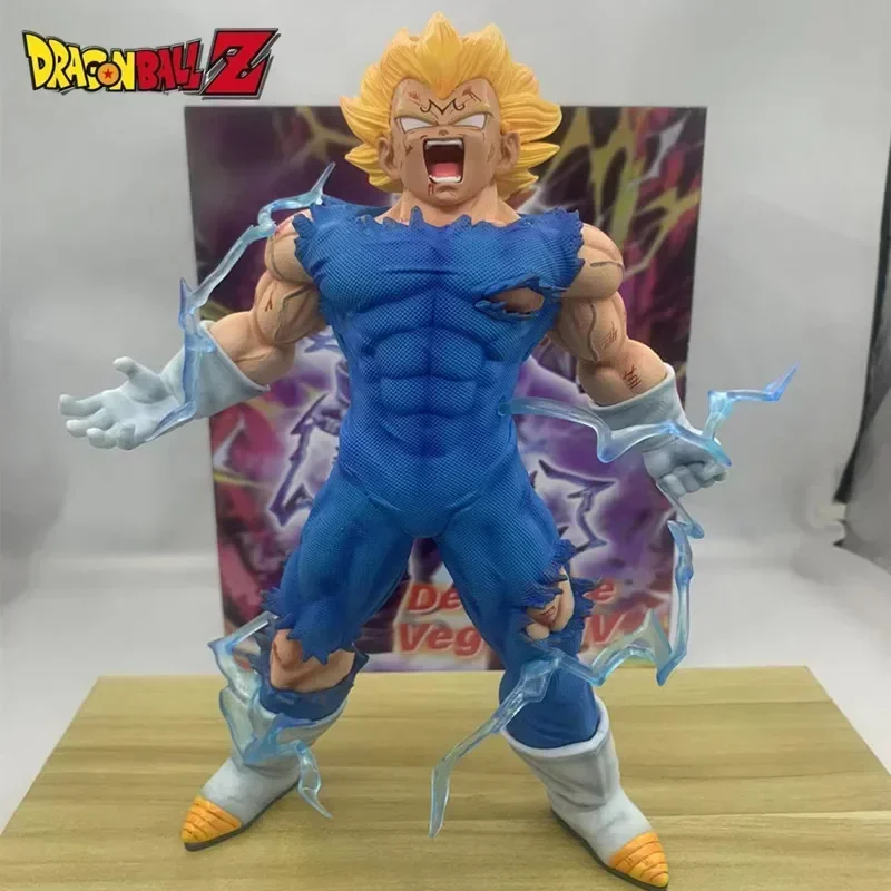 27cm Anime Dragon Ball Z Majin Vegeta Figure Self-Destruct Figurine Pvc Action Figures Gk Collection Model Toys Gifts