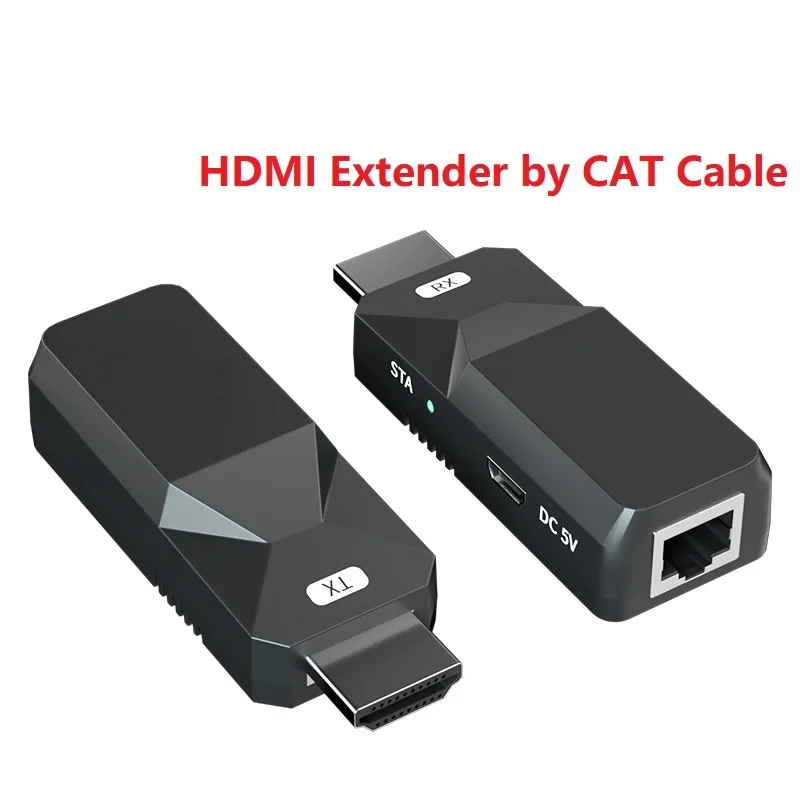 

Smart HDMI Extender By Cat 6 Up to 50M 1080P EDID HDMI UTP Transmitter Receiver RJ45 Long Distance Extender