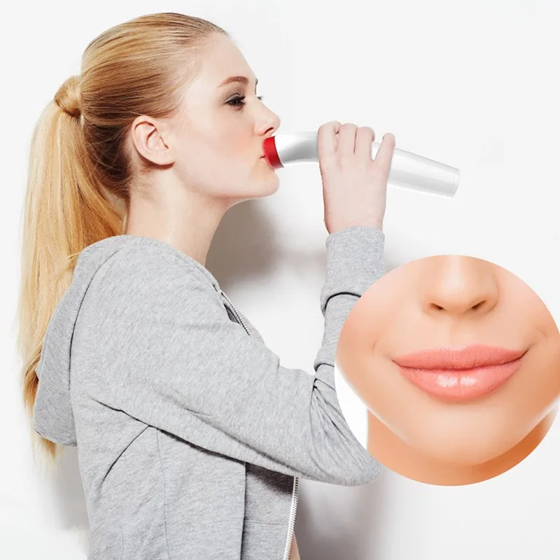 Dispositivo de lábios rechonchudos, lubrificante elétrico de silicone, instrumento labial de beleza, ferramenta de beleza de lábios em forma de maçã, ferramenta mágica de lábios pouty
