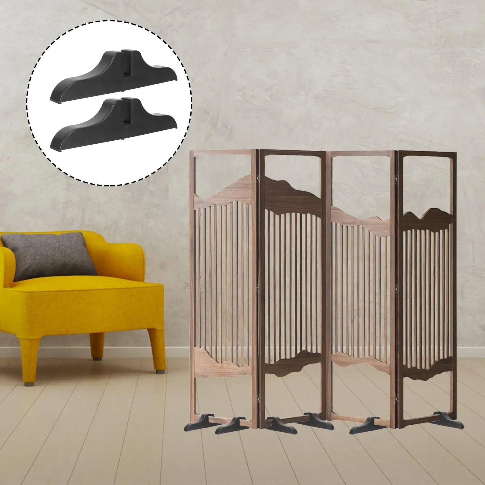 Room Divider Legs Stand Screen Partition Plastic Home Accessory Office Protector