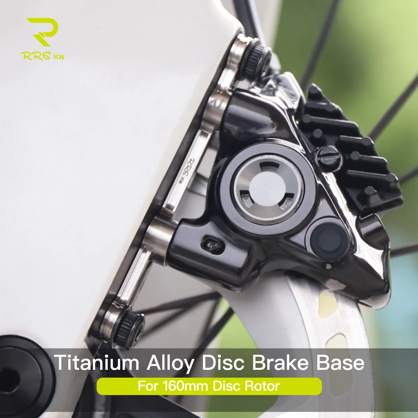 

Rrskit Ultra-Light Titanium Alloy Road Bike Disc Brake Rotors (140mm/160mm) Compatible with Shimano SRAM Calipers Adapter