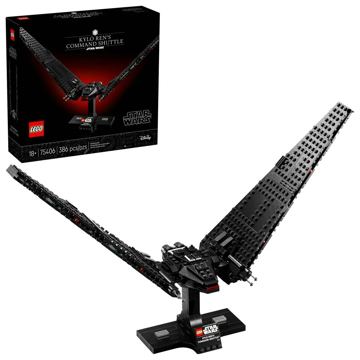 LEGO® Star Wars™ Version of Kylo Ren’s Command Shuttle (75406) Gift for Other Adult Fans and Collectors 18+ Ages 386 Pieces moc