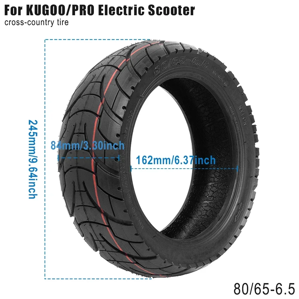 80/65-6,5 Offroad-Schlauchlosreifen für Kugoo/Pro Balance Car 255 x 80 Reifenersatz Elektroroller 10 Zoll Anti-Explosionsreifen – Detail 1