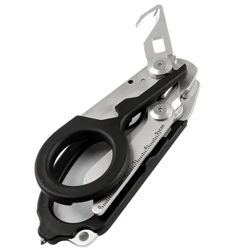 Imagen 2 del producto Tijeras de respuesta de emergencia médica plegables 6 en 1, Kit de primeros auxilios, tijeras, alicates tácticos, herramienta EDC de supervivencia al aire libre