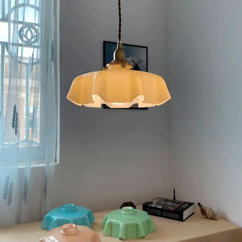 

Milky Glass Modern LED Ceiling Lamp Home Indoor Lighting Bar Balcony Corridor Bedroom Living Room Lights Plafon