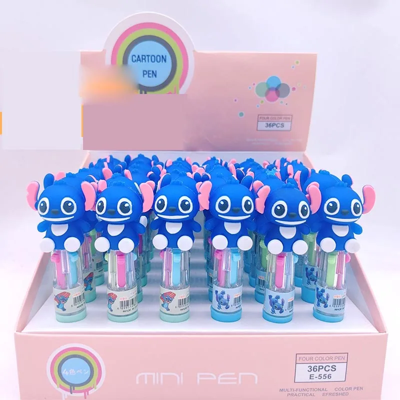 Imagem -02 - Disney-ponto Mini Caneta Gel Cores Canetas Bola Koala Kawaii Brinde Promocional Escritório Escola Fonte de Escrita 36 Pcs Lote