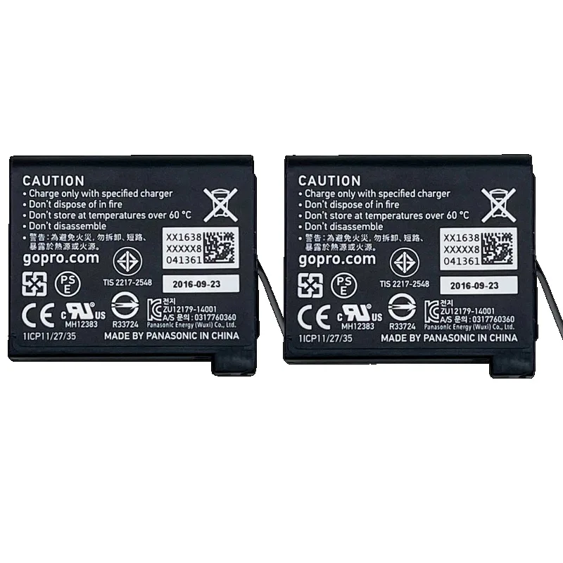 AHDBT-401 3.8V 1160mAh 4.4Wh Camera Battery for GoPro HERO 4 Long-lasting Lithium-ion Rechargeable Battery