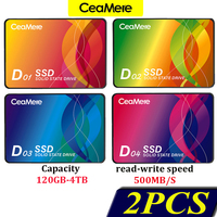 2PCS CeaMere Custom  Hard Disk Drive Sata3 ssd 120GB 128GB 240GB 256GB 480GB 512GB 1TB  Solid State Drive Ssd For Desktop PC