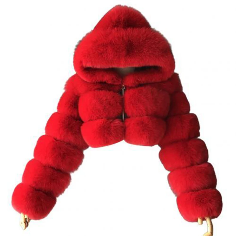 Chaqueta de piel sintética para mujer, abrigos gruesos para mujer, abrigo esponjoso con cremallera, prendas de vestir exteriores cálidas, chaquetas cortas de peluche para mujer, otoño e invierno, 2022