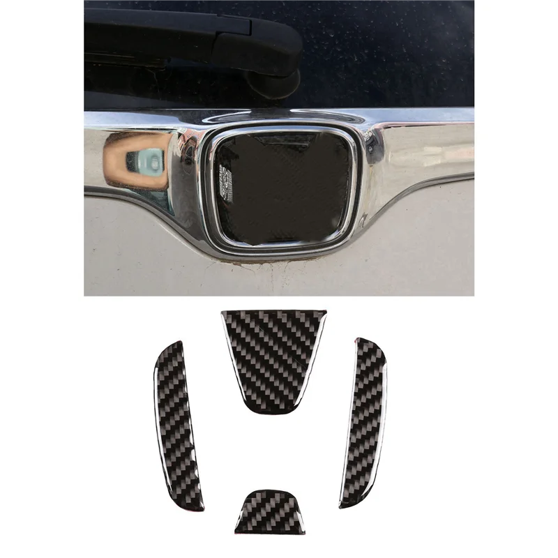 

2X Carbon Fiber ABS Outside Decoration Stickers Cover Trim For Honda CR-V CRV 2016-2019 Car Stylings