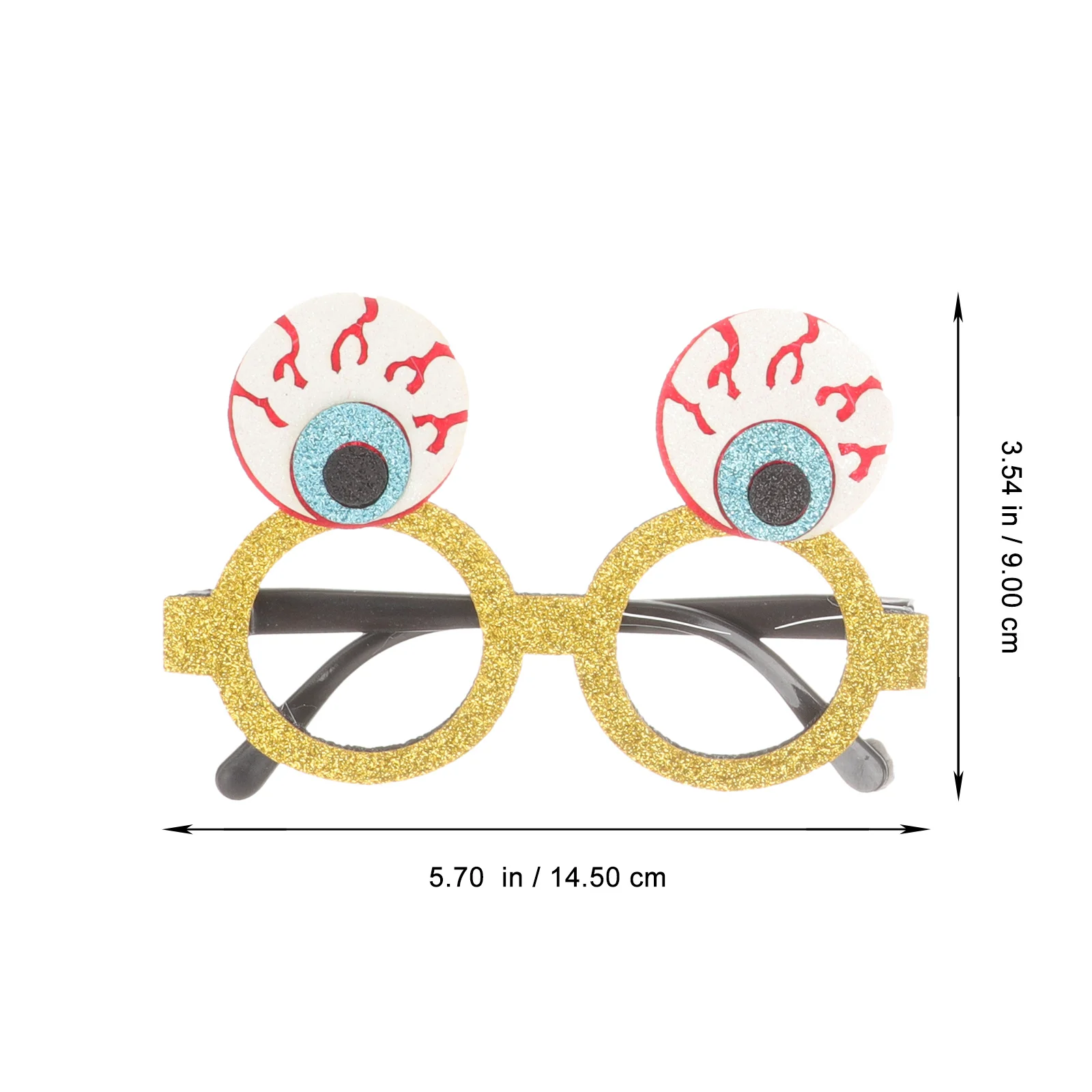 4Pcs Halloween Glasses Party Cosplay Props Lightweight Funny Eyeglasses Festival Decor Halloween Glasses Cosplay Props