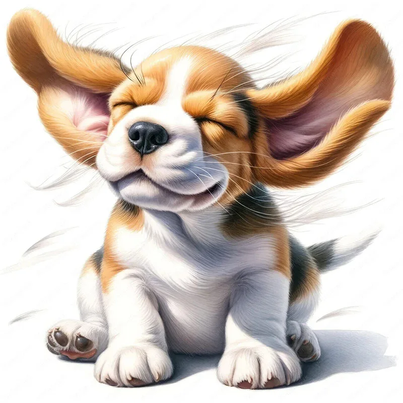 

T2092#Beagle Puppy Self-Adhesive Toilet Stickers,Wall Decal Removable, Reusable Vinyl Car Sticker for Toilet Lid, Bathroom Decor
