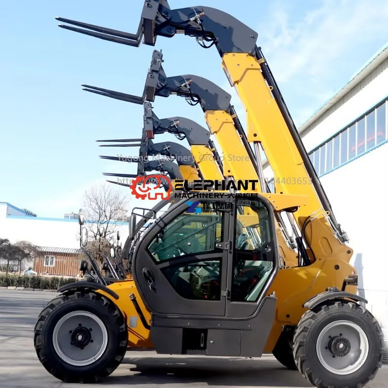 Chinese Mini Telescopic Loader Boom Wheel Loader Telehandler Telescopic Forklift Earthmoving Machinery with CE