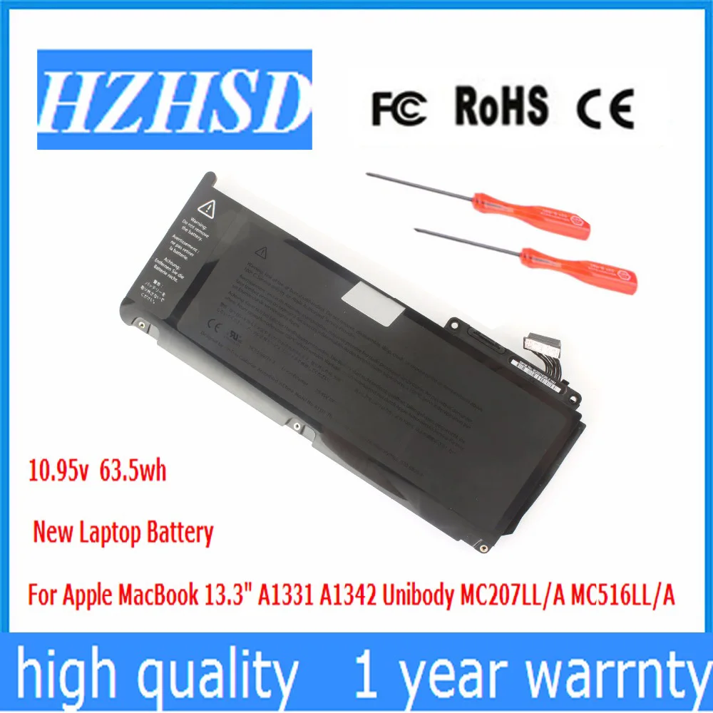 

10.95v 63.5wh New Original A1331 Laptop Battery For Apple MacBook 13.3" A1342 Unibody MC207LL/A MC516LL/A