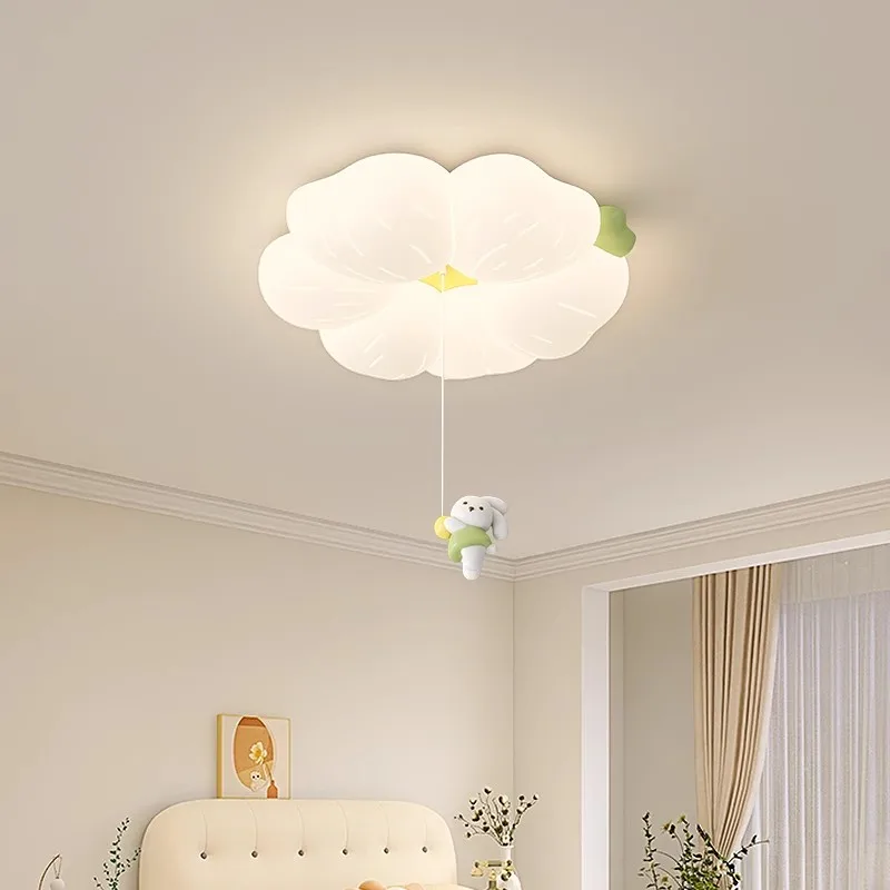 

Children's Room Flower Ceiling Lights LED Rabbit Flower Light Modern Romantic Warm Baby Room Boy Girl Bedroom Ceiling Lamps
