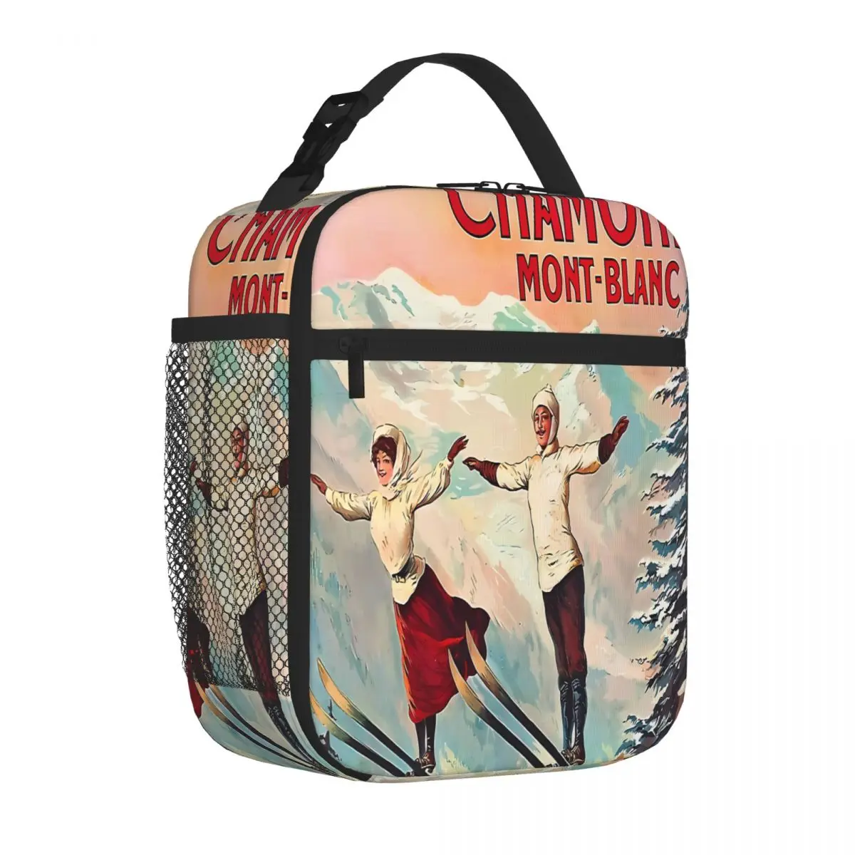 Bestselling Chamonix Mont Blanc - Vintage Modern Cooler Lunch Bag Business Commute Nylon Lunch Bag