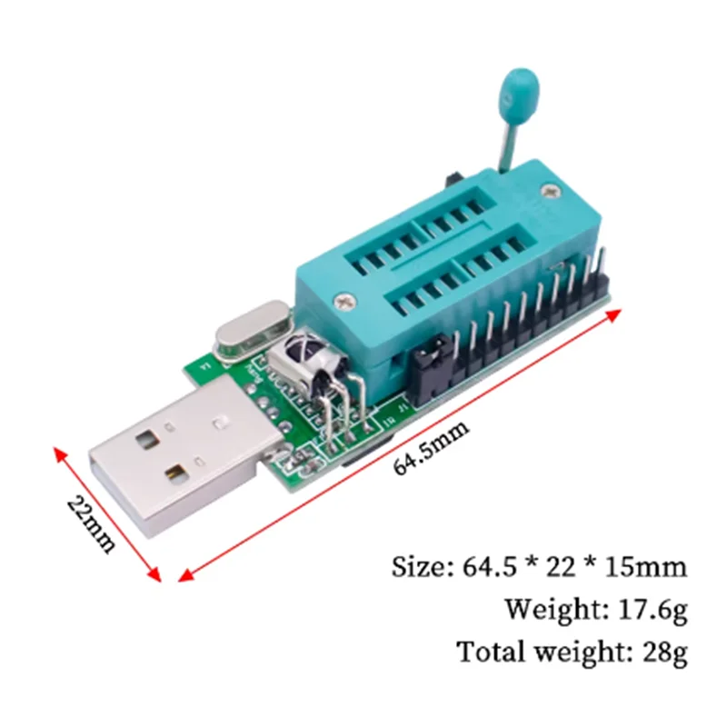 XINANDI CH341A Programmer V1.7 1.8V Level Shift W25Q64FW W25Q128FW Gd25LQ64