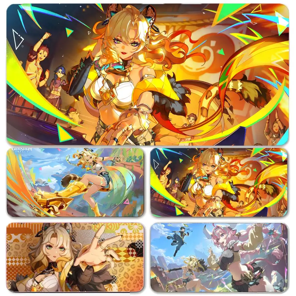 game character G-Genshin Impact Xilonen Mouse Pad Large Gaming Mousepad with Thick Stitched Edge Non-Slip Desk Mat