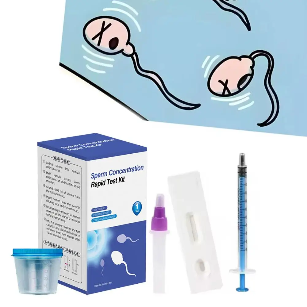 

Sperm Concentration Detection Kit Male Test Sperm Motility Quality Test Paper Male Sperm Test Strip SP10 Vitality Pregnancy
