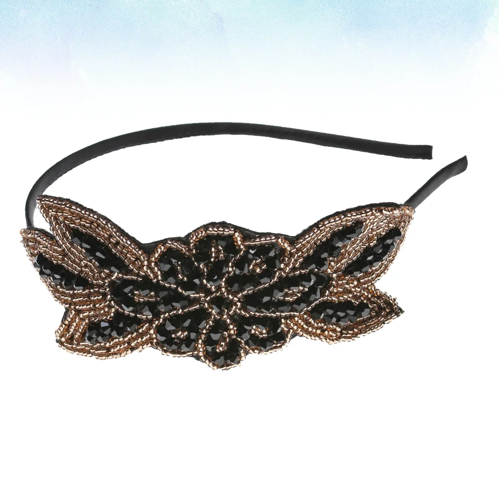 

Beads Party Headdress Hair Jewelry Baffle Hoop Headwear Women's Girls Accessories