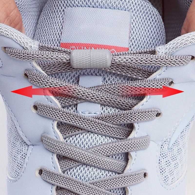 1/5/10 Pair Quick Release Metal Capsule Buckle Shoelaces for Sneakers Flat Elastic Shoe Laces Kids Adults No Ties Shoe Accessory