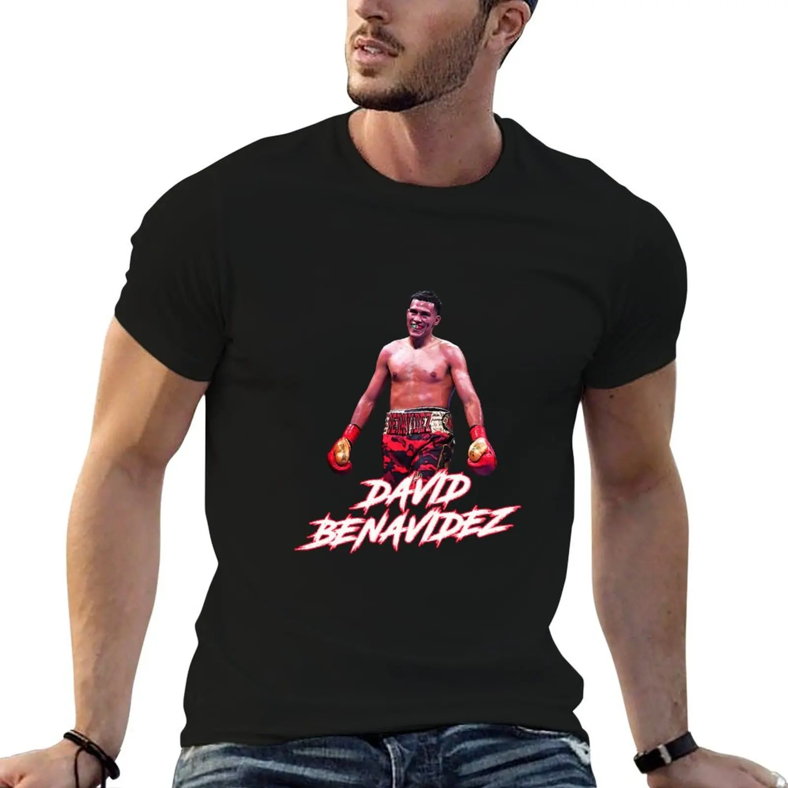David Benavidez T-Shirt clothes blue archive anime shirts men