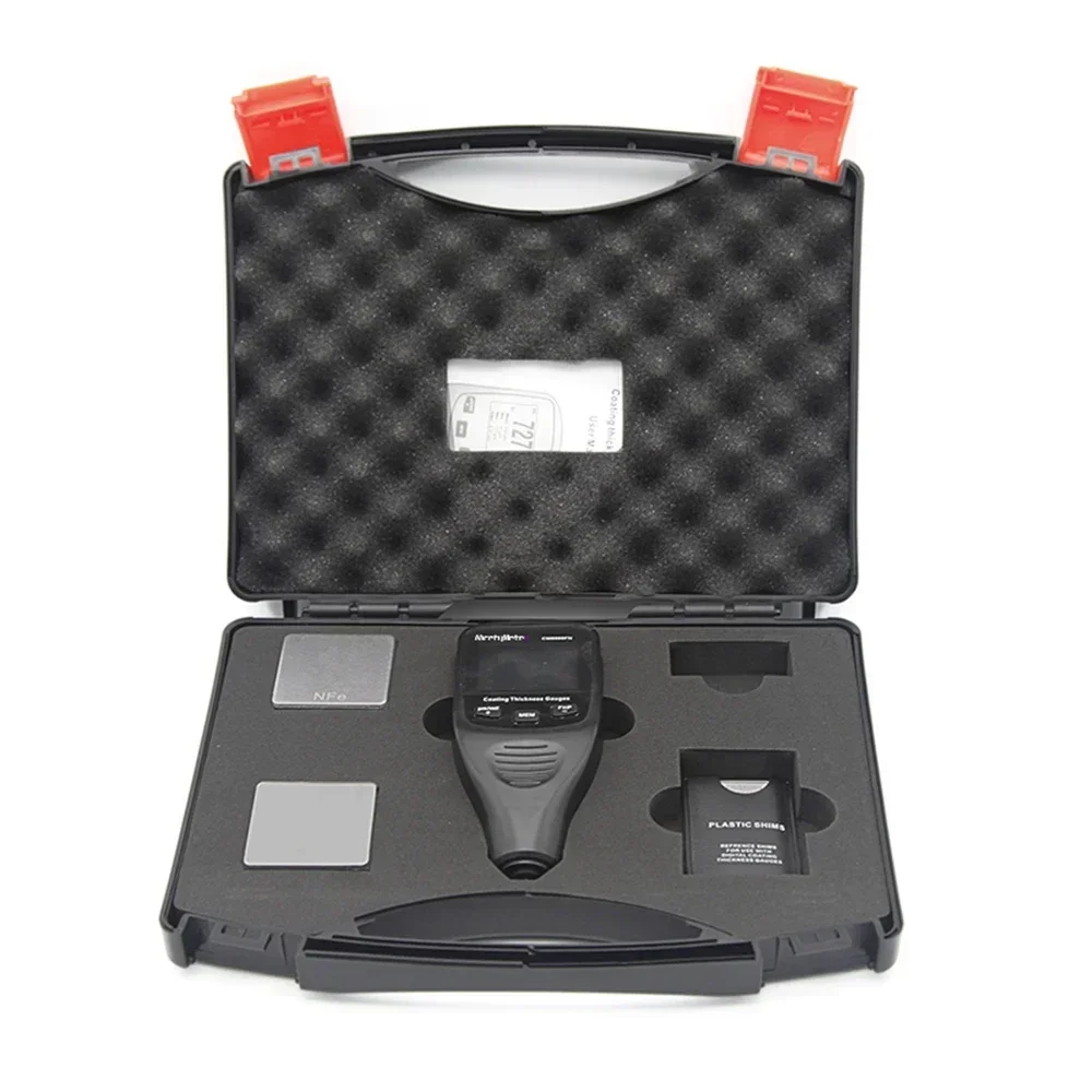 Digital Coating Thickness Gauge Meter TFT LCD Car Body Auto Paint Coating Tester 50mil 1250um Fe NFe Mil/um Backlight